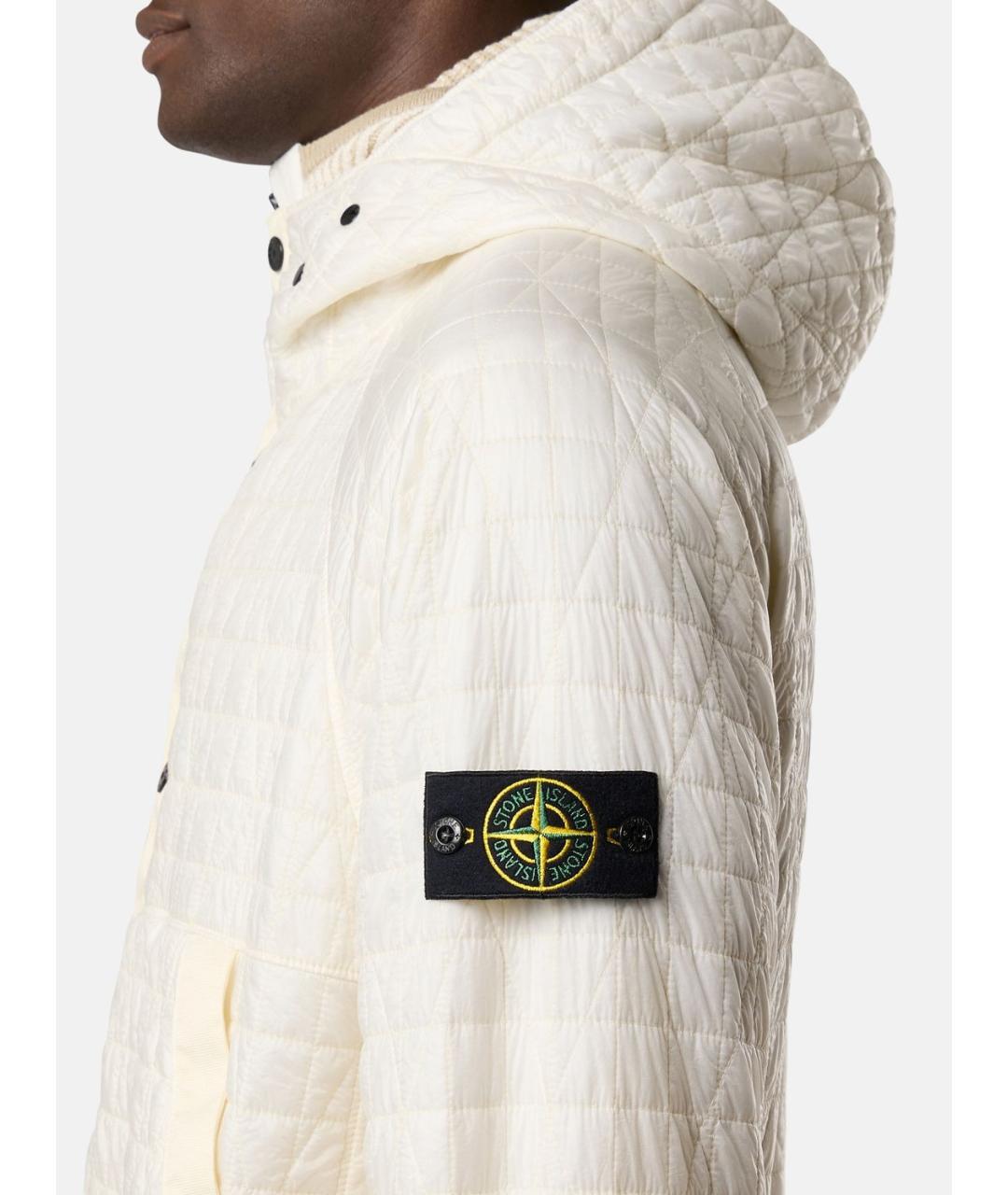 STONE ISLAND Белая полиэстеровая куртка, фото 3