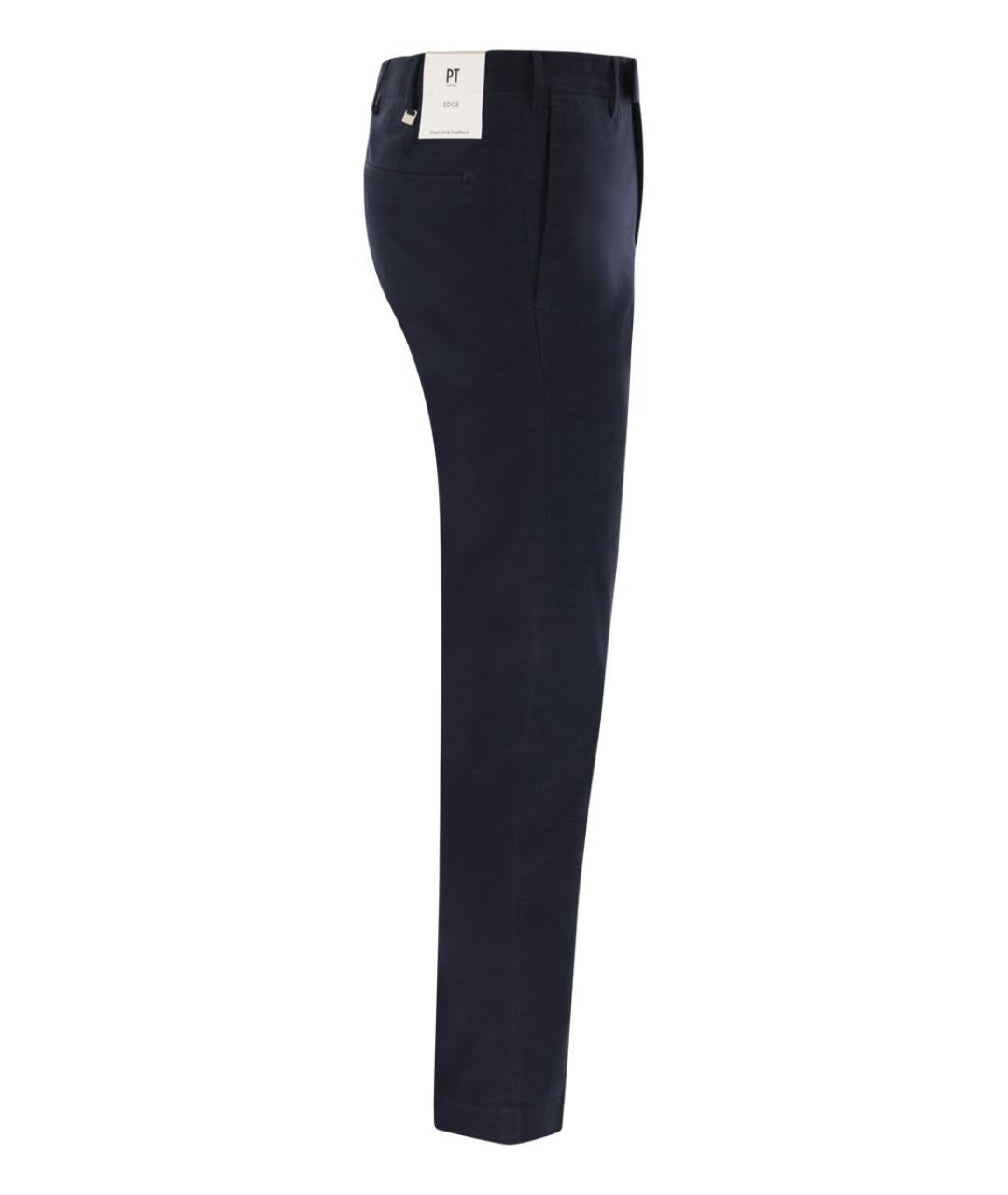 PT TORINO Синие хлопковые повседневные брюки, фото 3