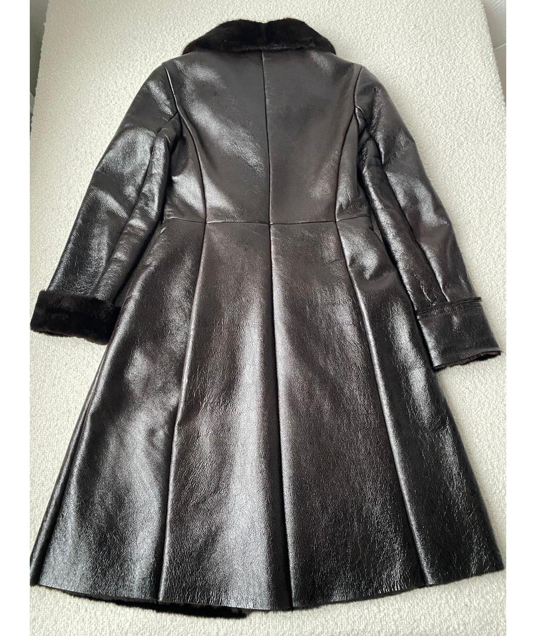 PRADA Коричневая кожаная дубленка, фото 2