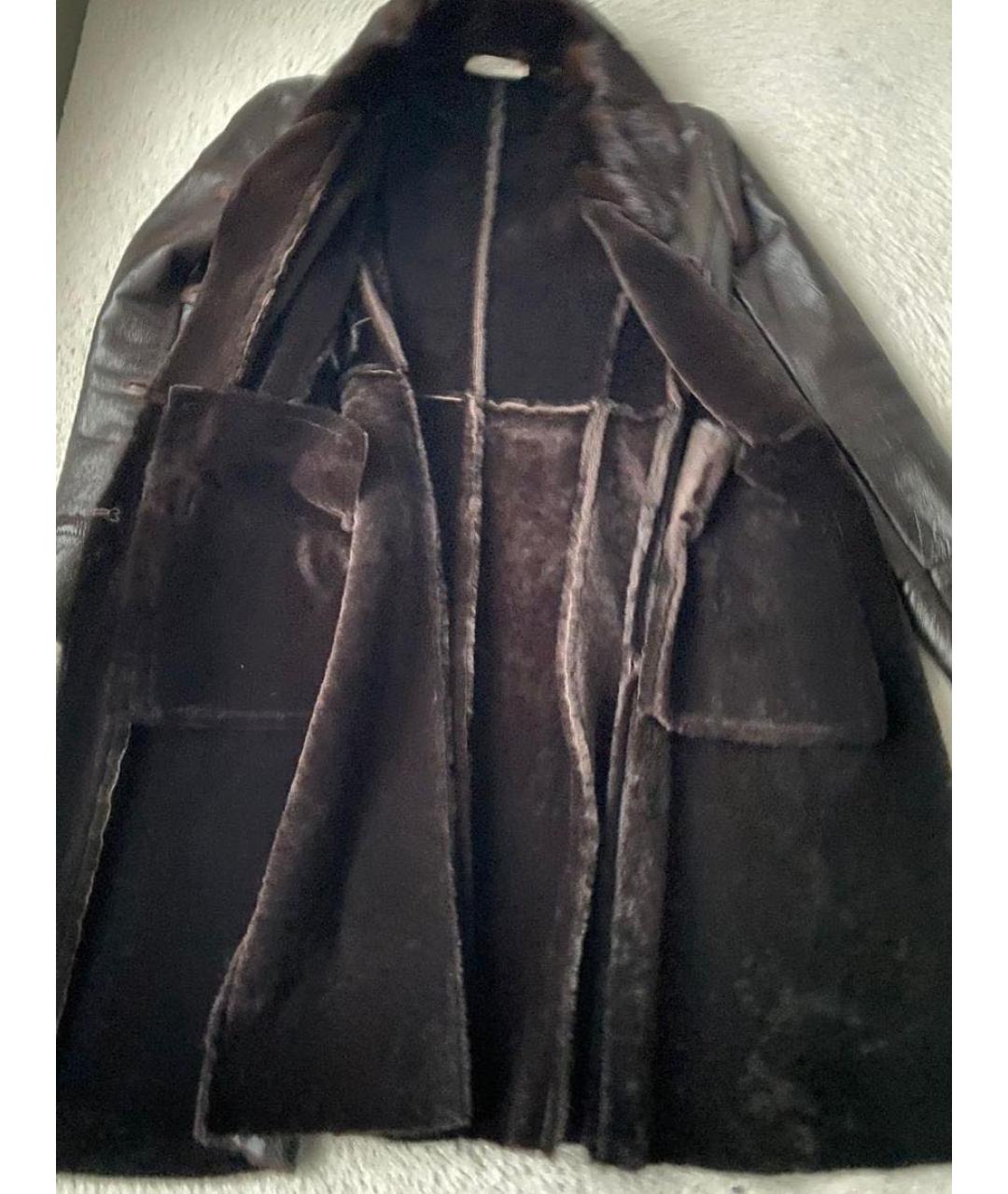 PRADA Коричневая кожаная дубленка, фото 3