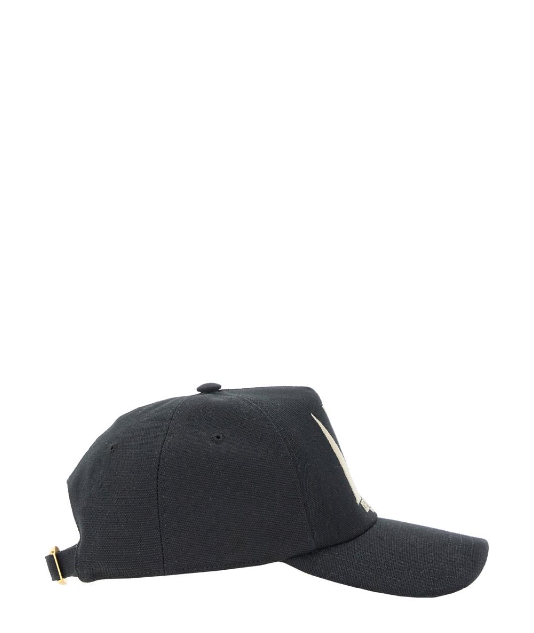 VALENTINO Черная хлопковая кепка, фото 2