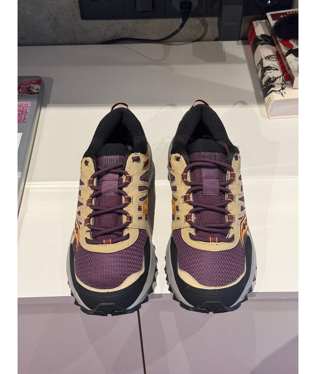 SAUCONY Фиолетовые текстильные низкие кроссовки / кеды, фото 2