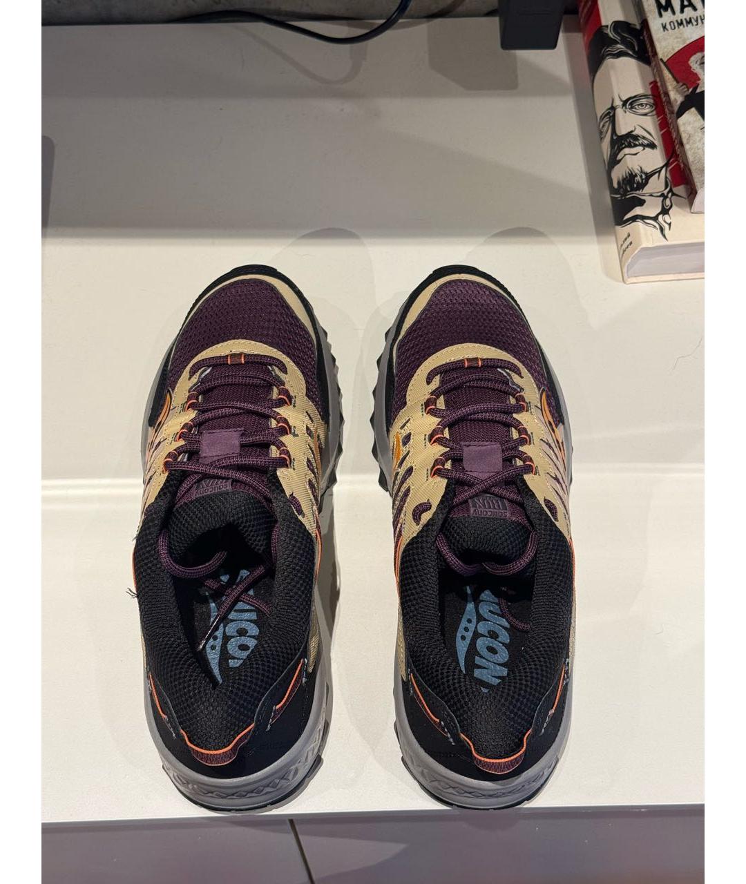 SAUCONY Фиолетовые текстильные низкие кроссовки / кеды, фото 3