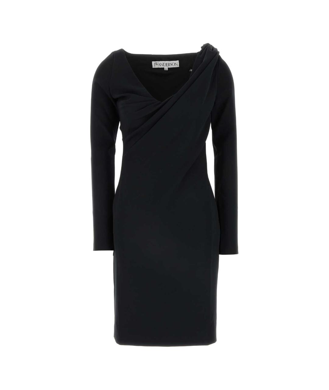 J.W.ANDERSON Черное полиэстеровое повседневное платье, фото 1