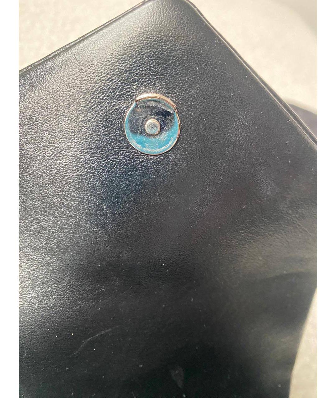 SAINT LAURENT Черная кожаная сумка через плечо, фото 3