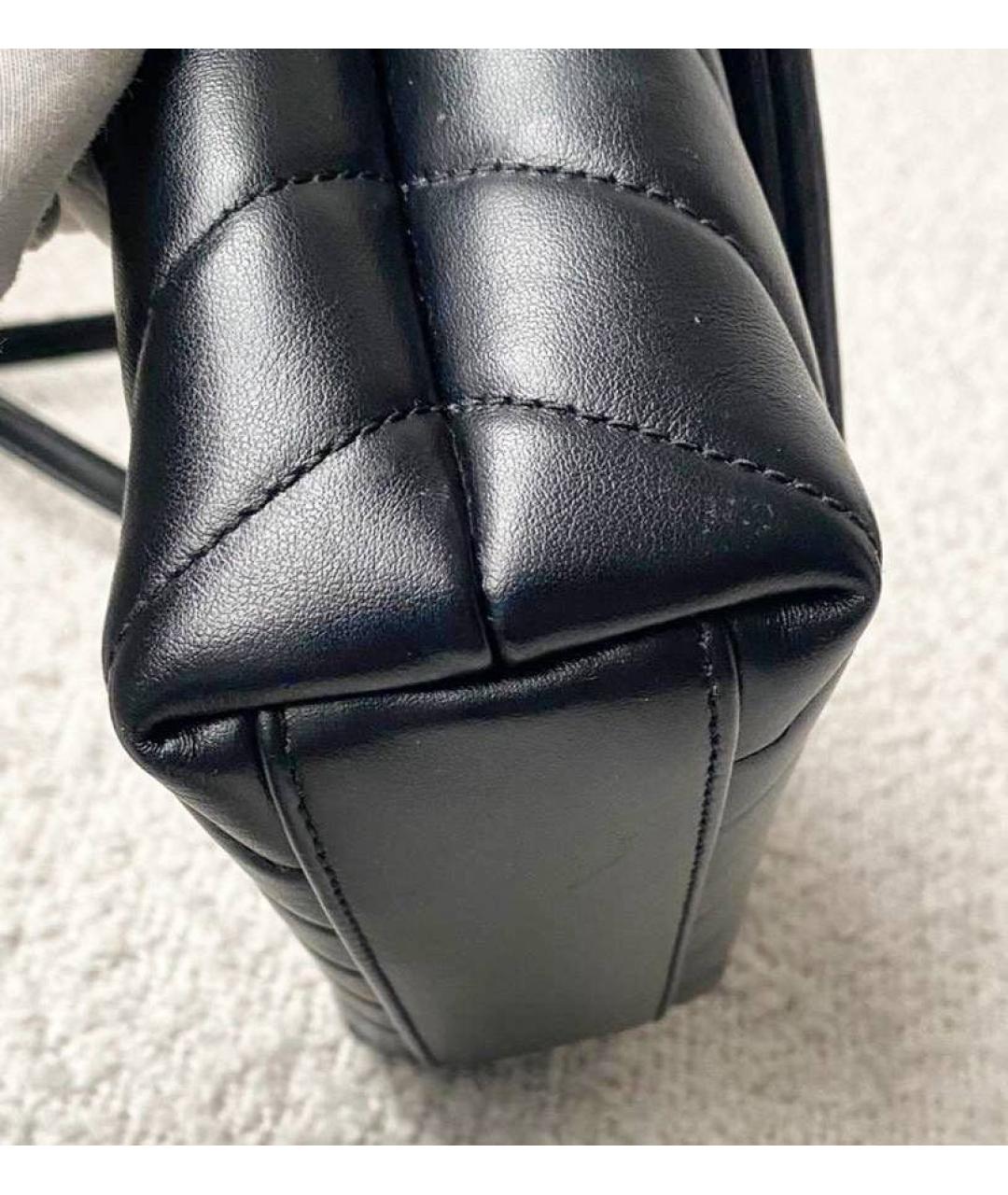 SAINT LAURENT Черная кожаная сумка через плечо, фото 4