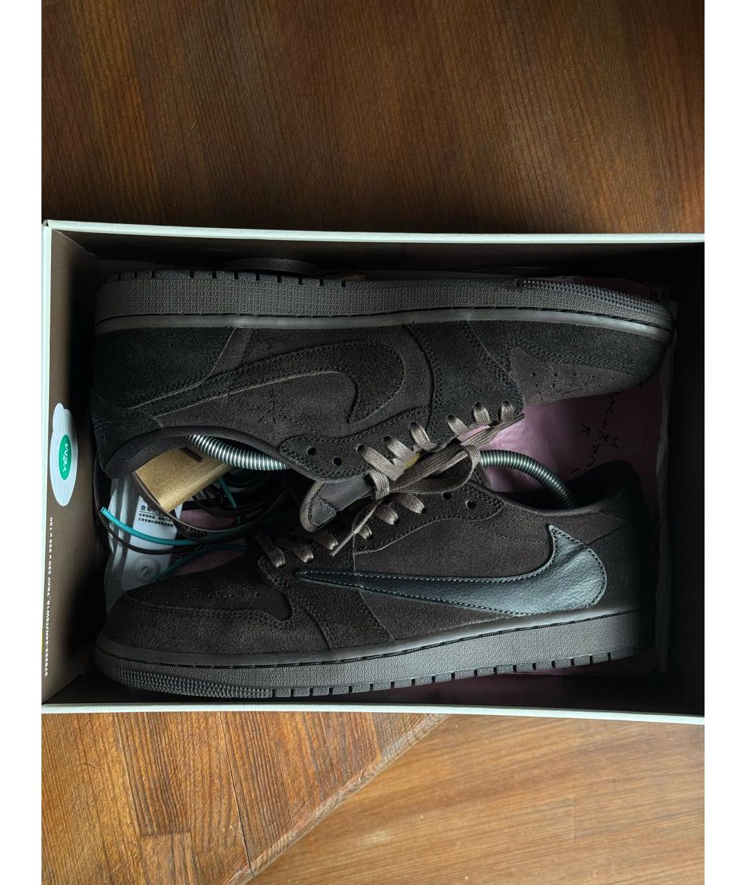 JORDAN Хаки замшевые низкие кроссовки / кеды, фото 6