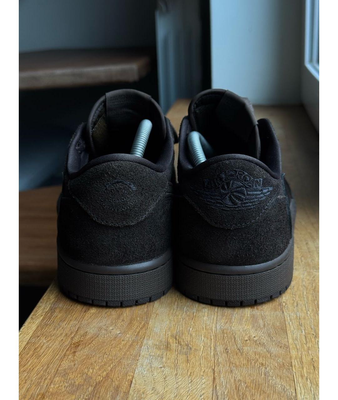 JORDAN Хаки замшевые низкие кроссовки / кеды, фото 4