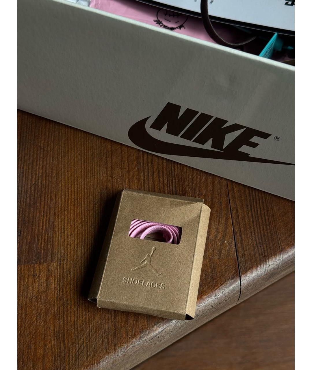 JORDAN Хаки замшевые низкие кроссовки / кеды, фото 7