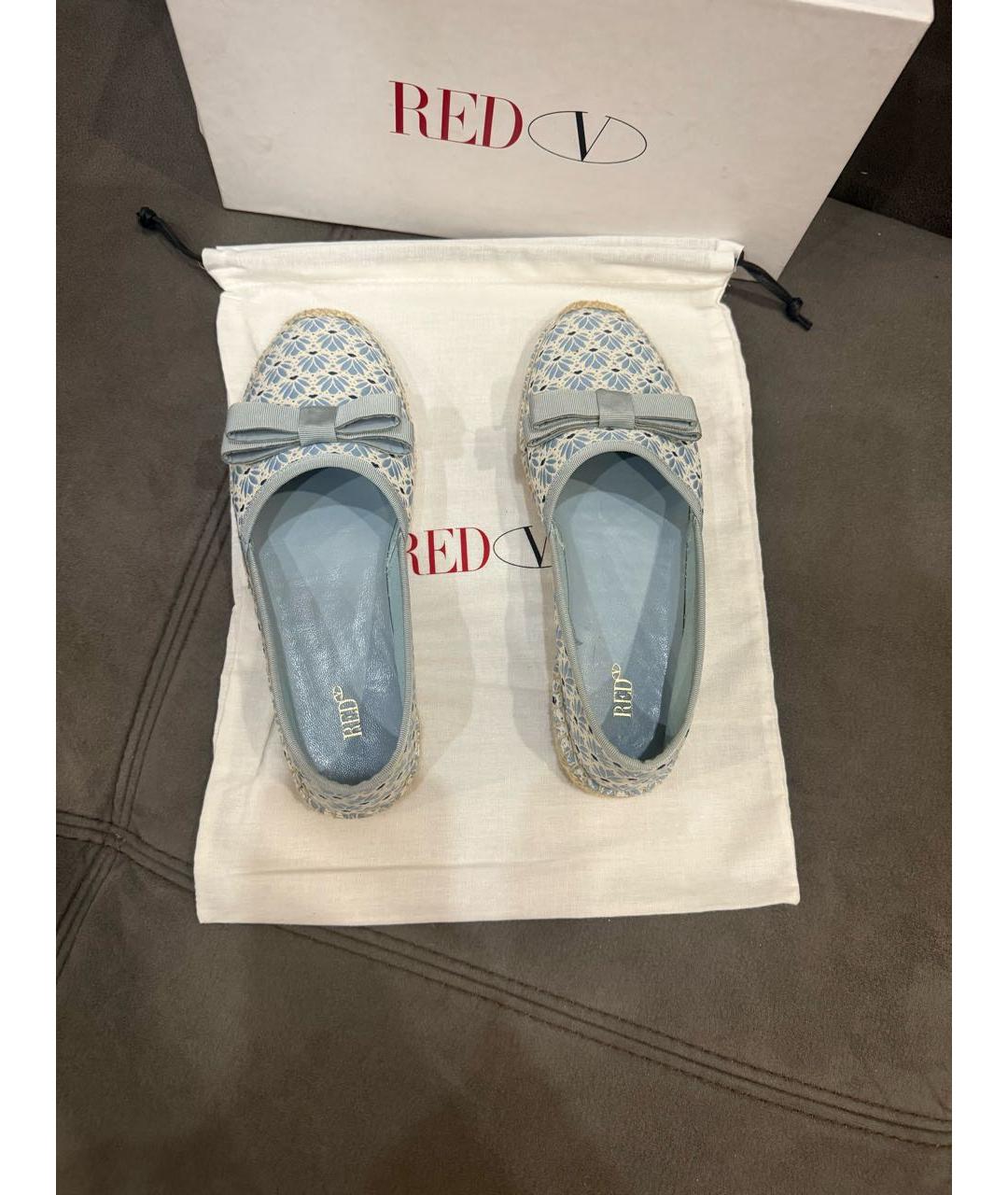 RED VALENTINO Голубые текстильные эспадрильи, фото 3