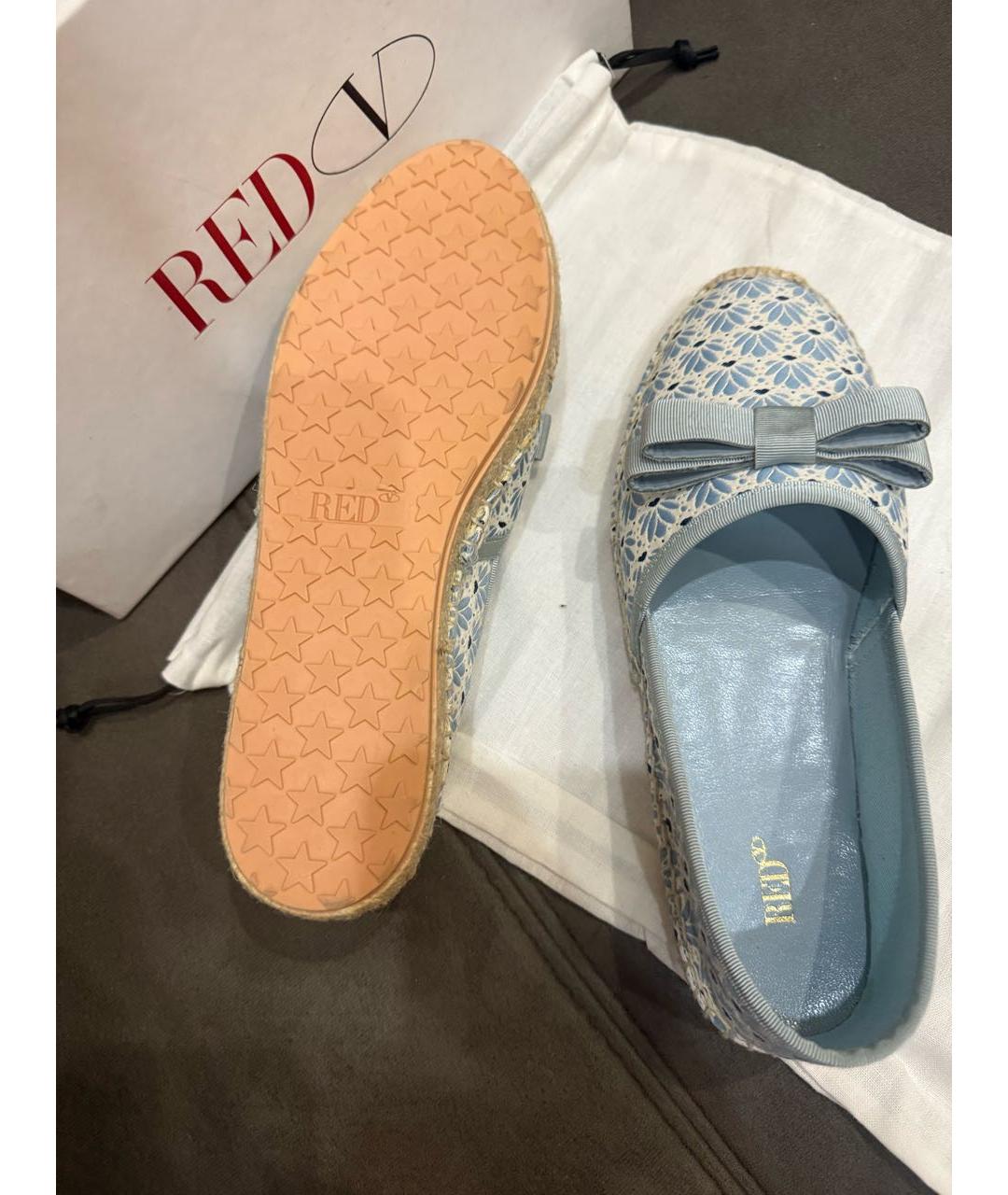 RED VALENTINO Голубые текстильные эспадрильи, фото 8