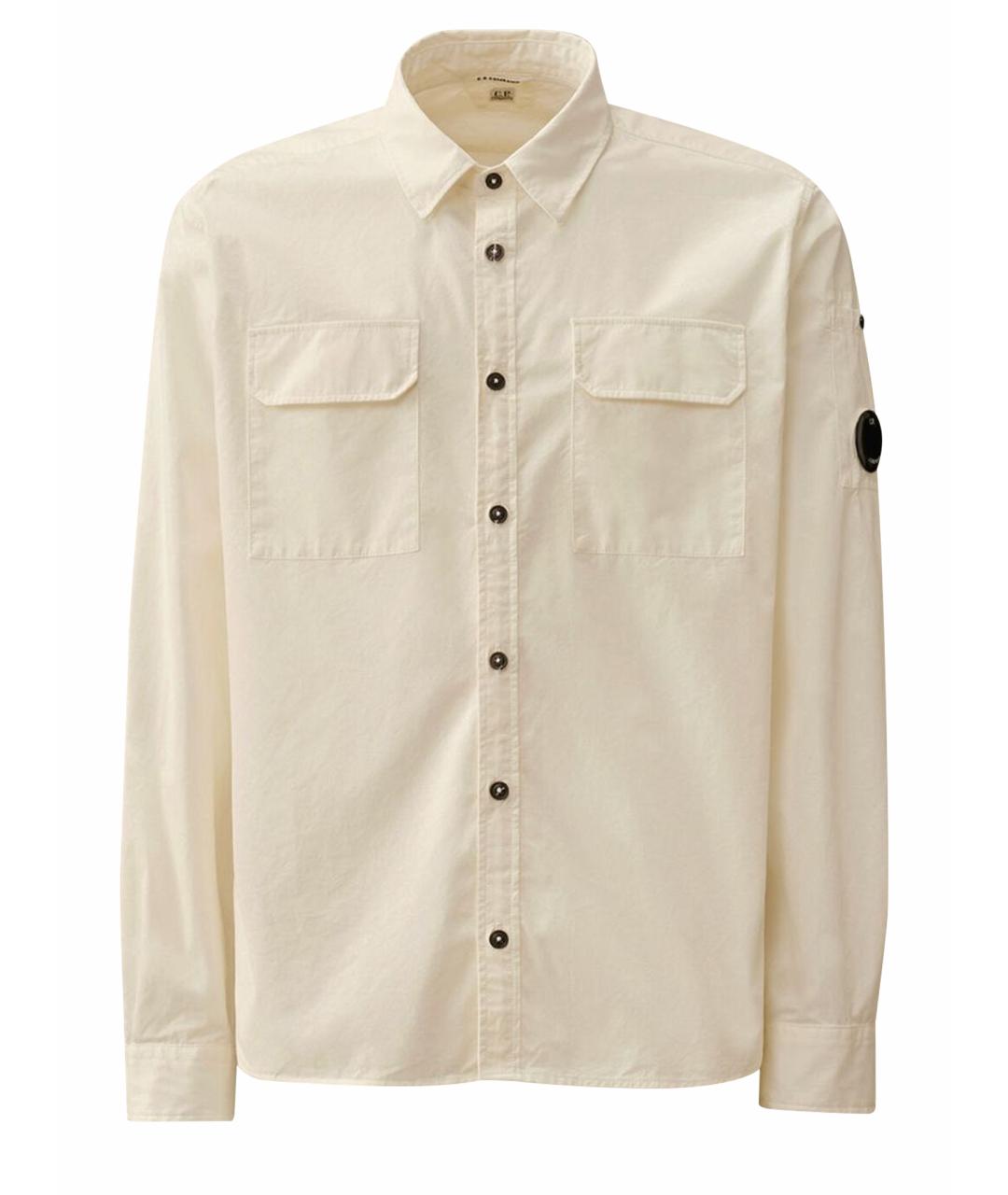 CP COMPANY Бежевая хлопковая кэжуал рубашка, фото 1