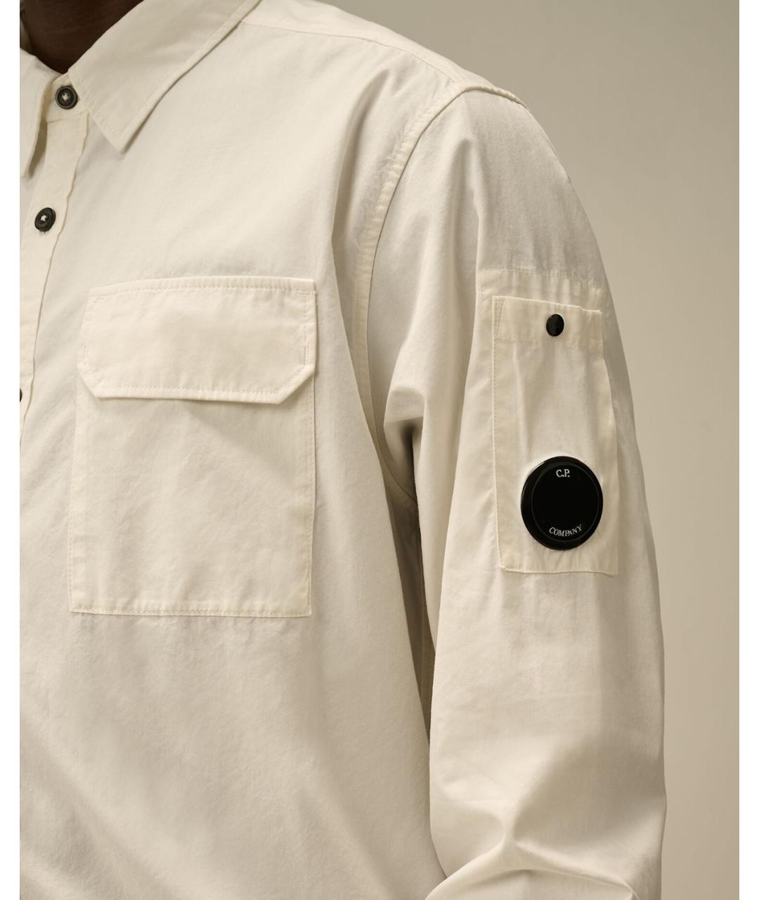 CP COMPANY Бежевая хлопковая кэжуал рубашка, фото 4