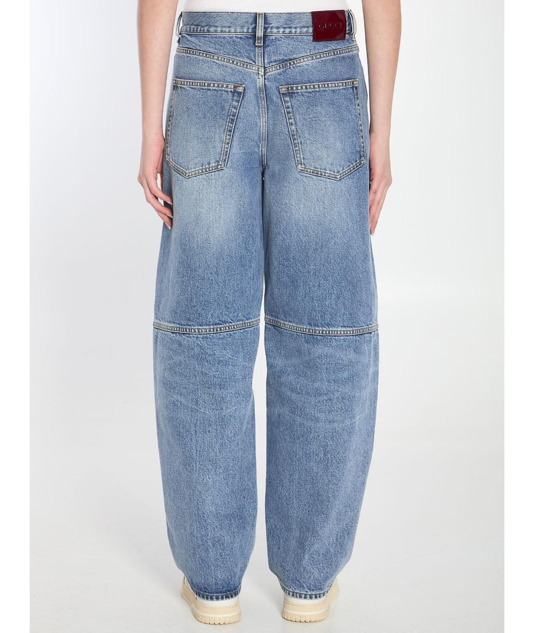 GUCCI Синие прямые джинсы, фото 5