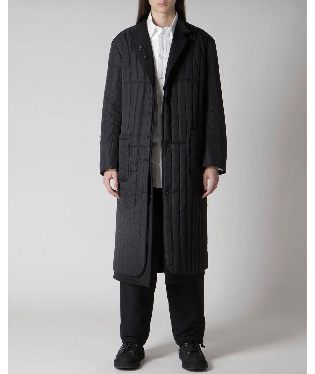 YOHJI YAMAMOTO Черное шерстяное пальто, фото 5