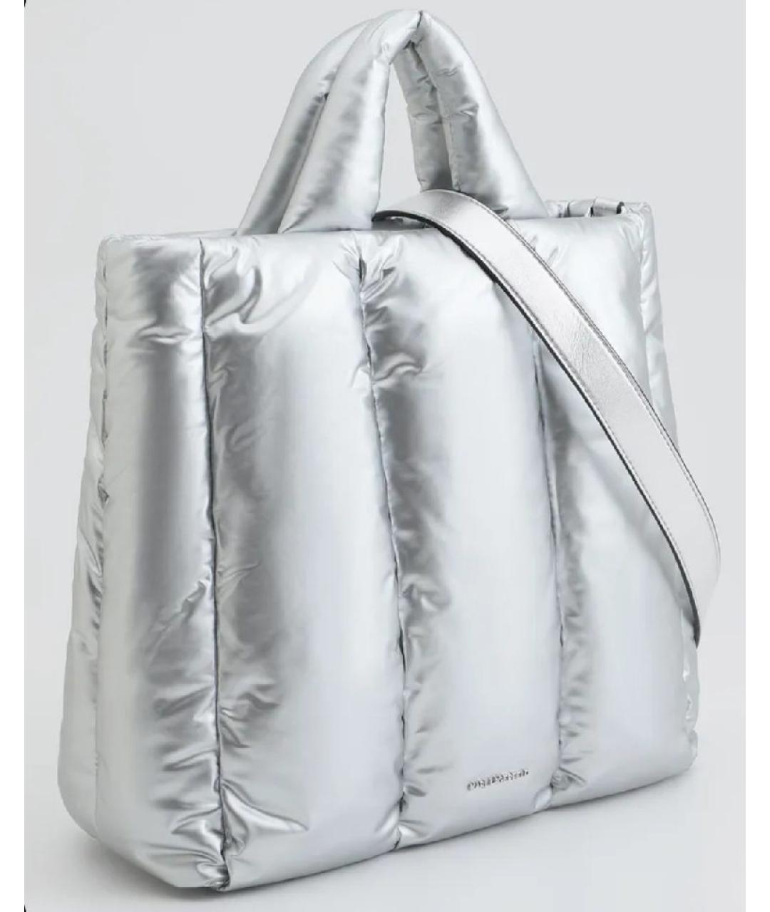 KARL LAGERFELD Серебряная сумка с короткими ручками, фото 2