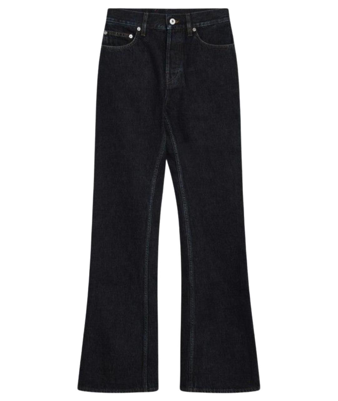 BURBERRY Темно-синие хлопковые прямые джинсы, фото 1