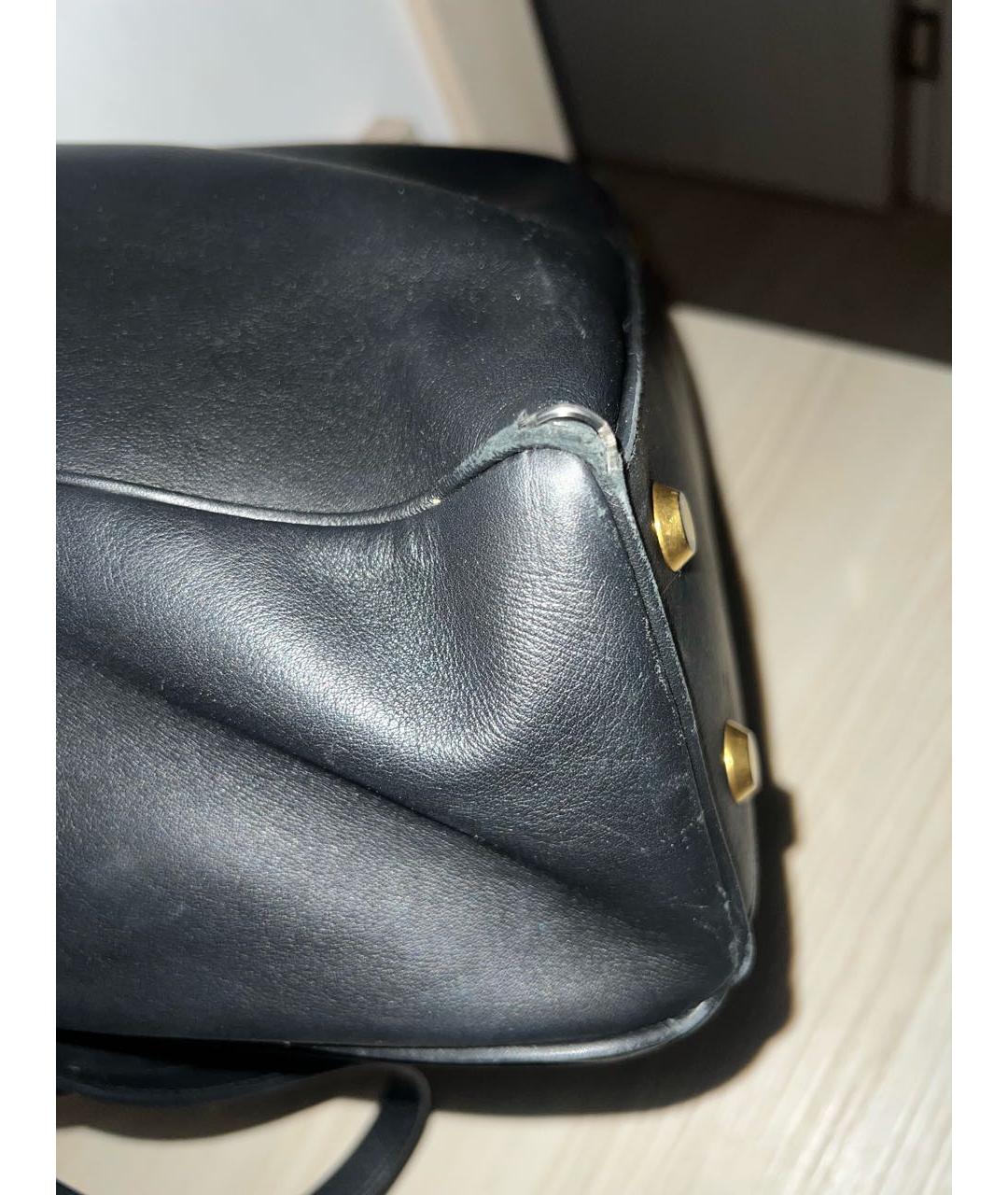 BALENCIAGA Черная кожаная сумка с короткими ручками, фото 8