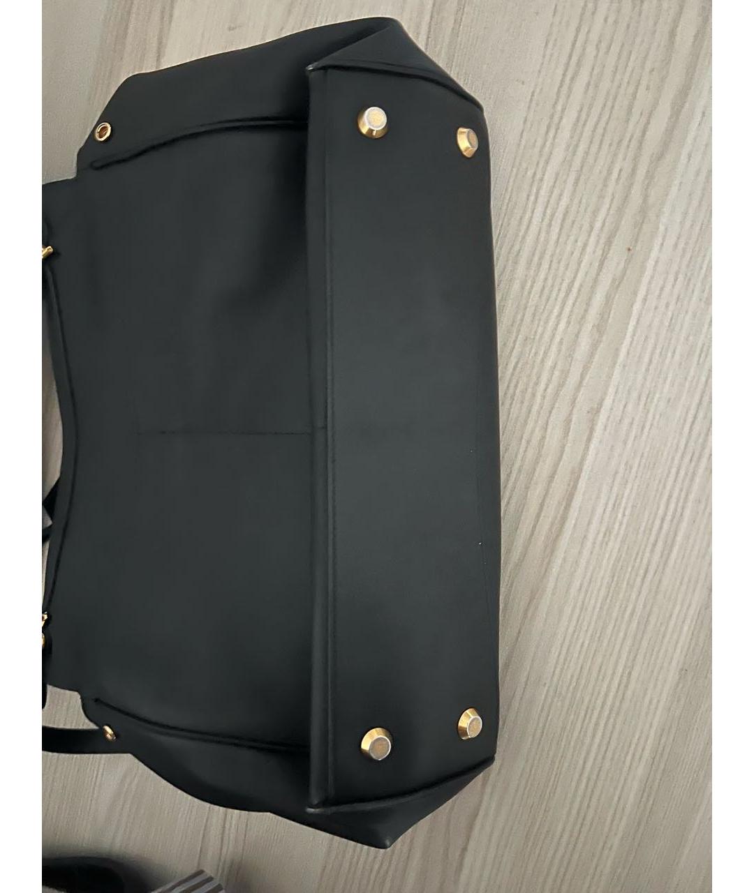 BALENCIAGA Черная кожаная сумка с короткими ручками, фото 7