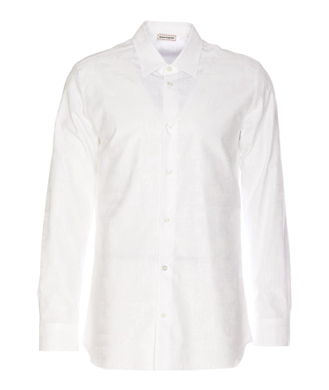 ALEXANDER MCQUEEN Белая хлопковая классическая рубашка, фото 1