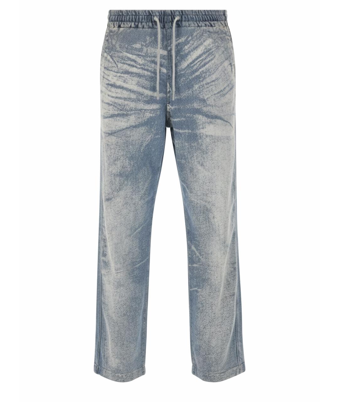 DIESEL Синие хлопковые повседневные брюки, фото 1
