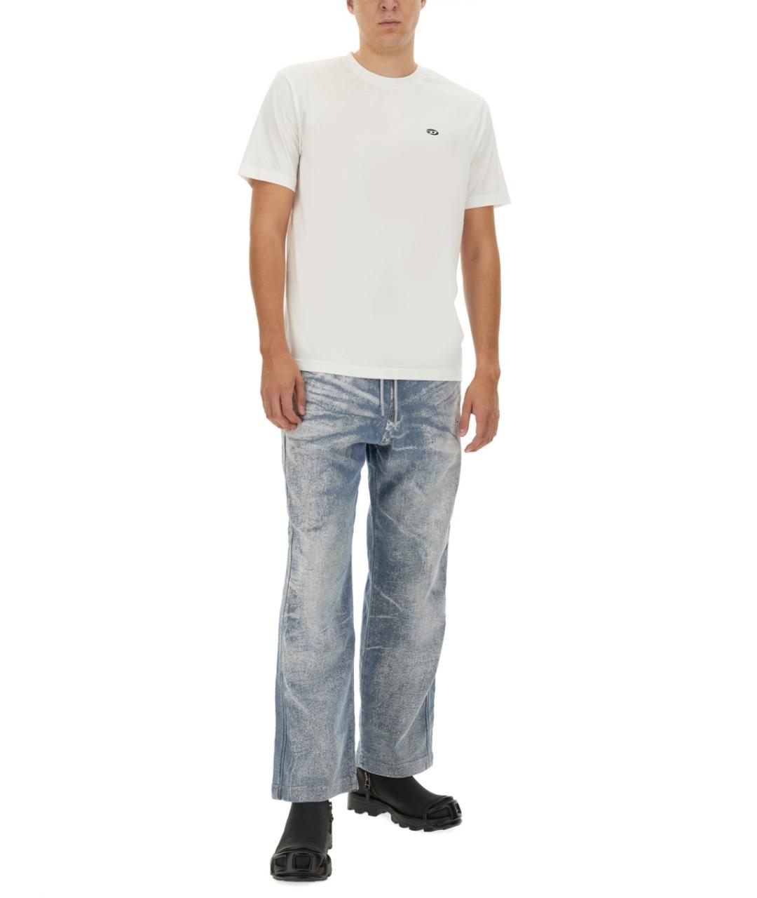 DIESEL Синие хлопковые повседневные брюки, фото 2