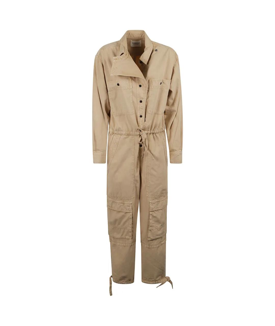 ISABEL MARANT Бежевый хлопковый комбинезон, фото 1