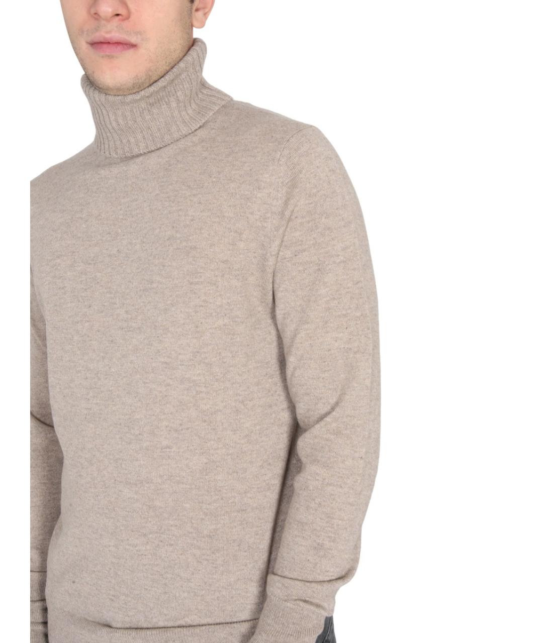 BALLANTYNE Бежевый кашемировый джемпер / свитер, фото 4