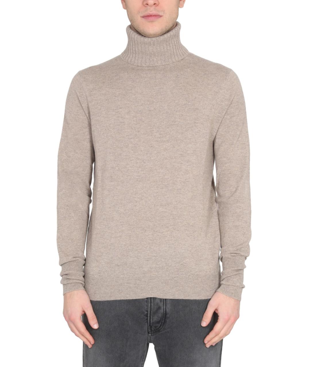 BALLANTYNE Бежевый кашемировый джемпер / свитер, фото 5