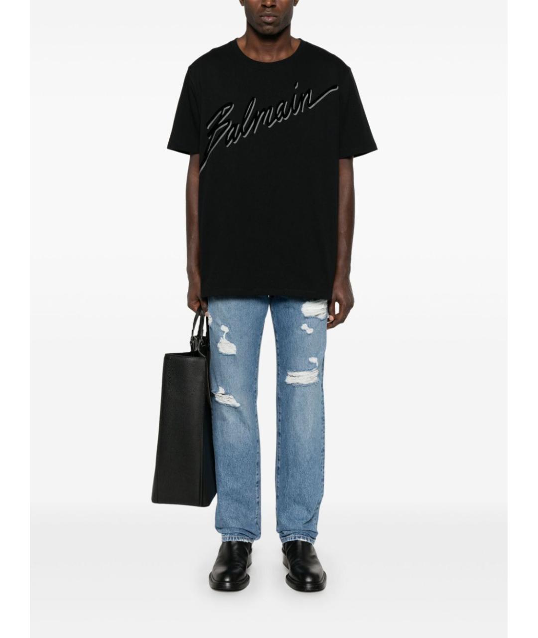 DOLCE&GABBANA Синие хлопковые прямые джинсы, фото 5