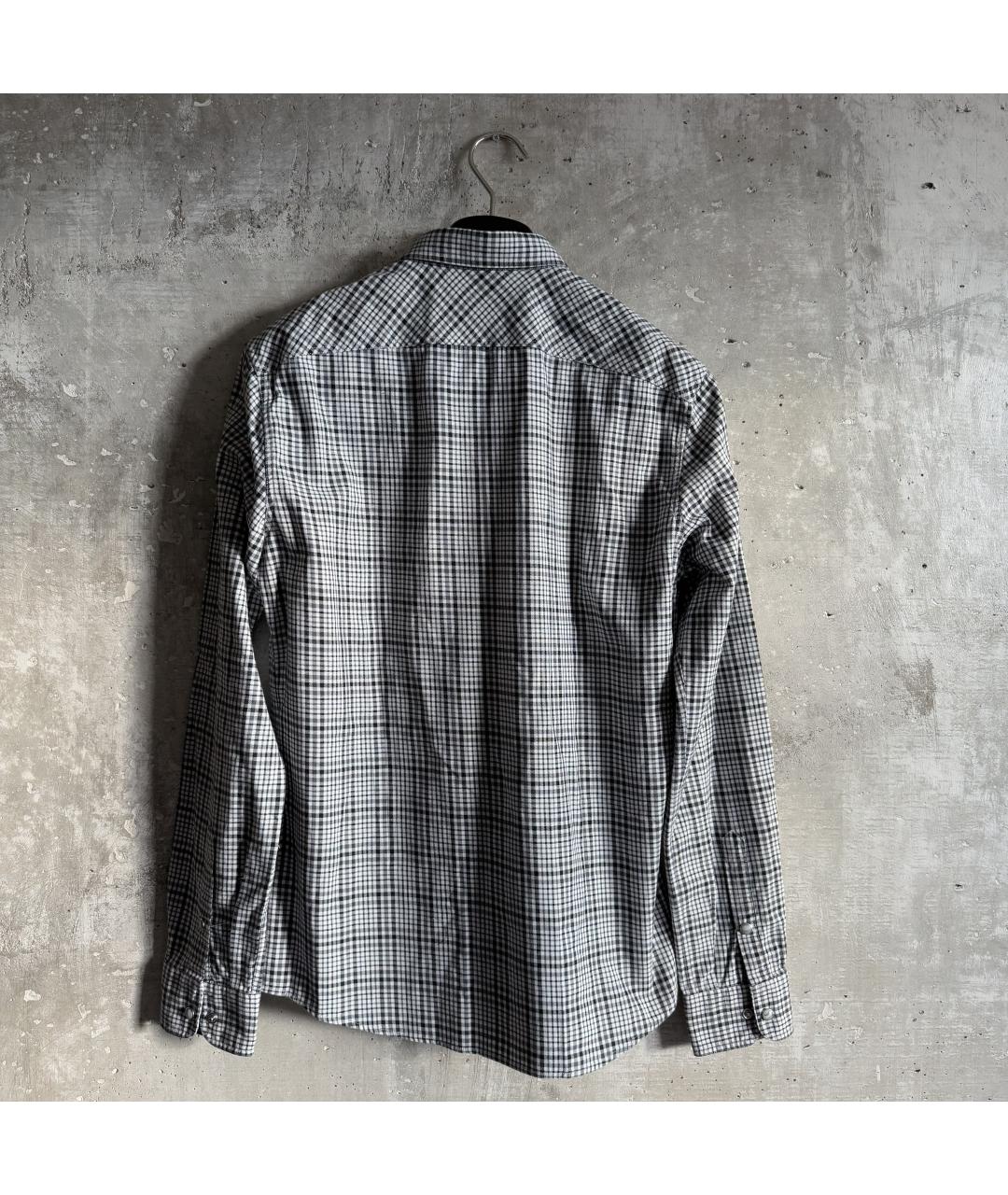 DOLCE&GABBANA Серая хлопковая кэжуал рубашка, фото 2