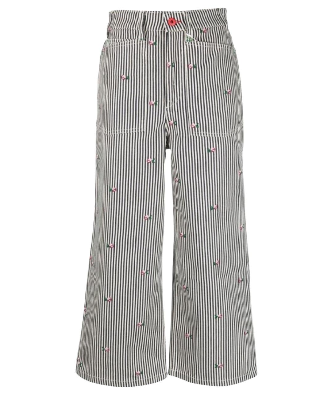 KENZO Мульти хлопковые прямые джинсы, фото 1