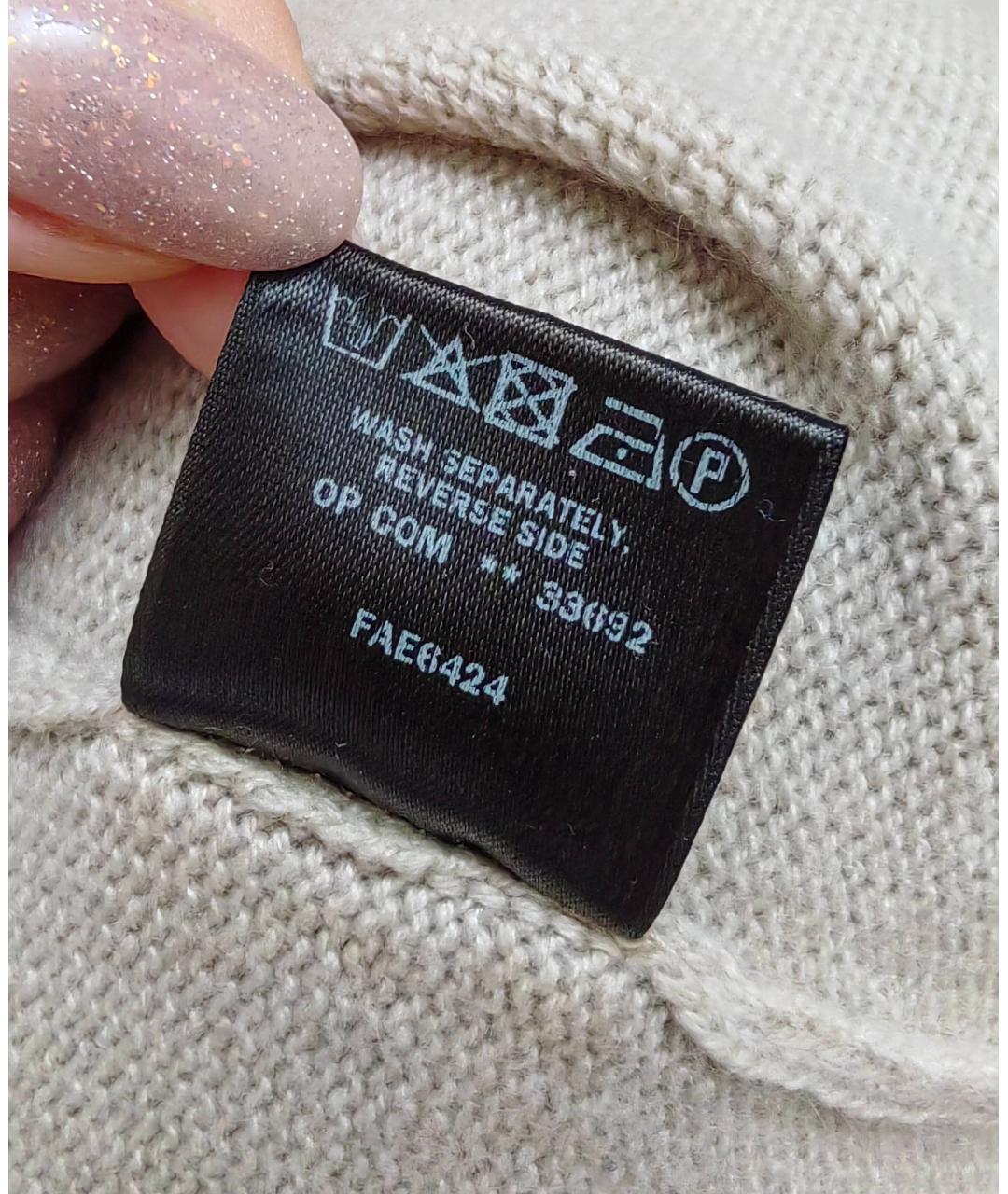 LORO PIANA Бежевое кашемировое повседневное платье, фото 7