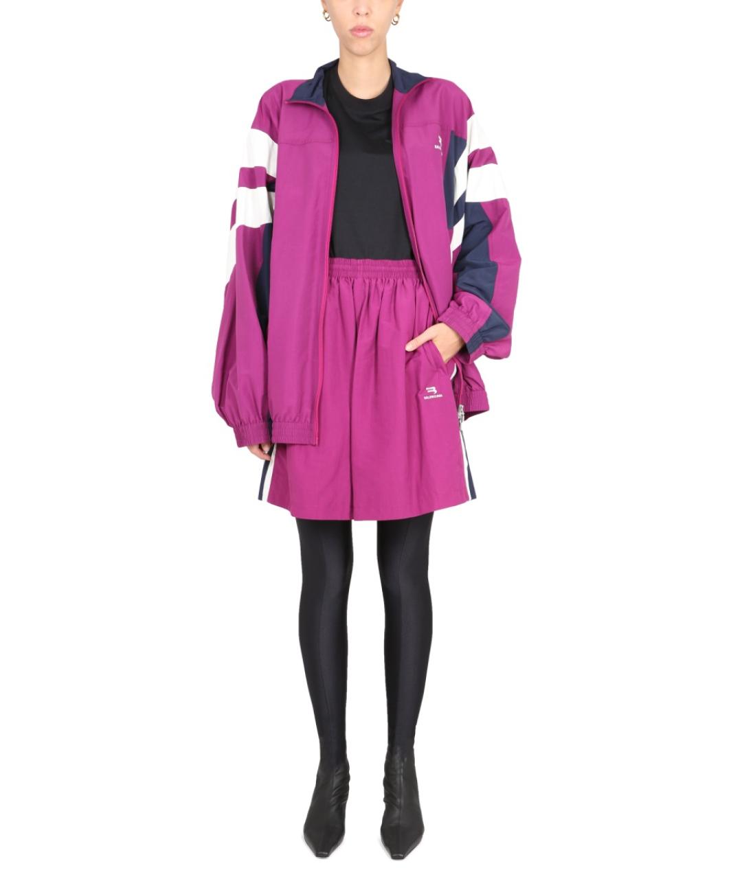 BALENCIAGA Фиолетовая юбка мини, фото 2