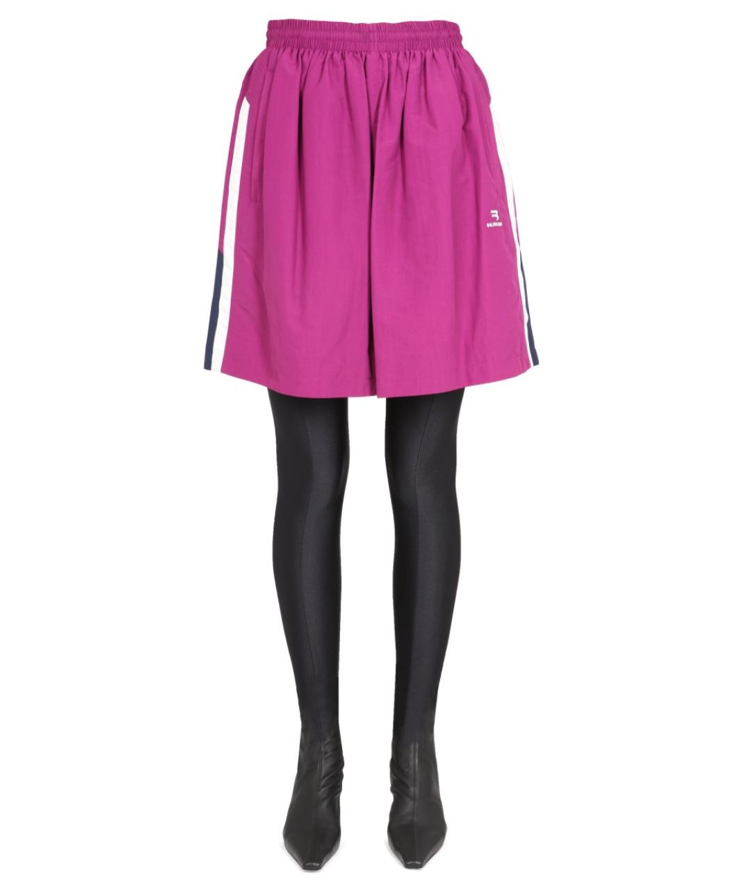 BALENCIAGA Фиолетовая юбка мини, фото 6