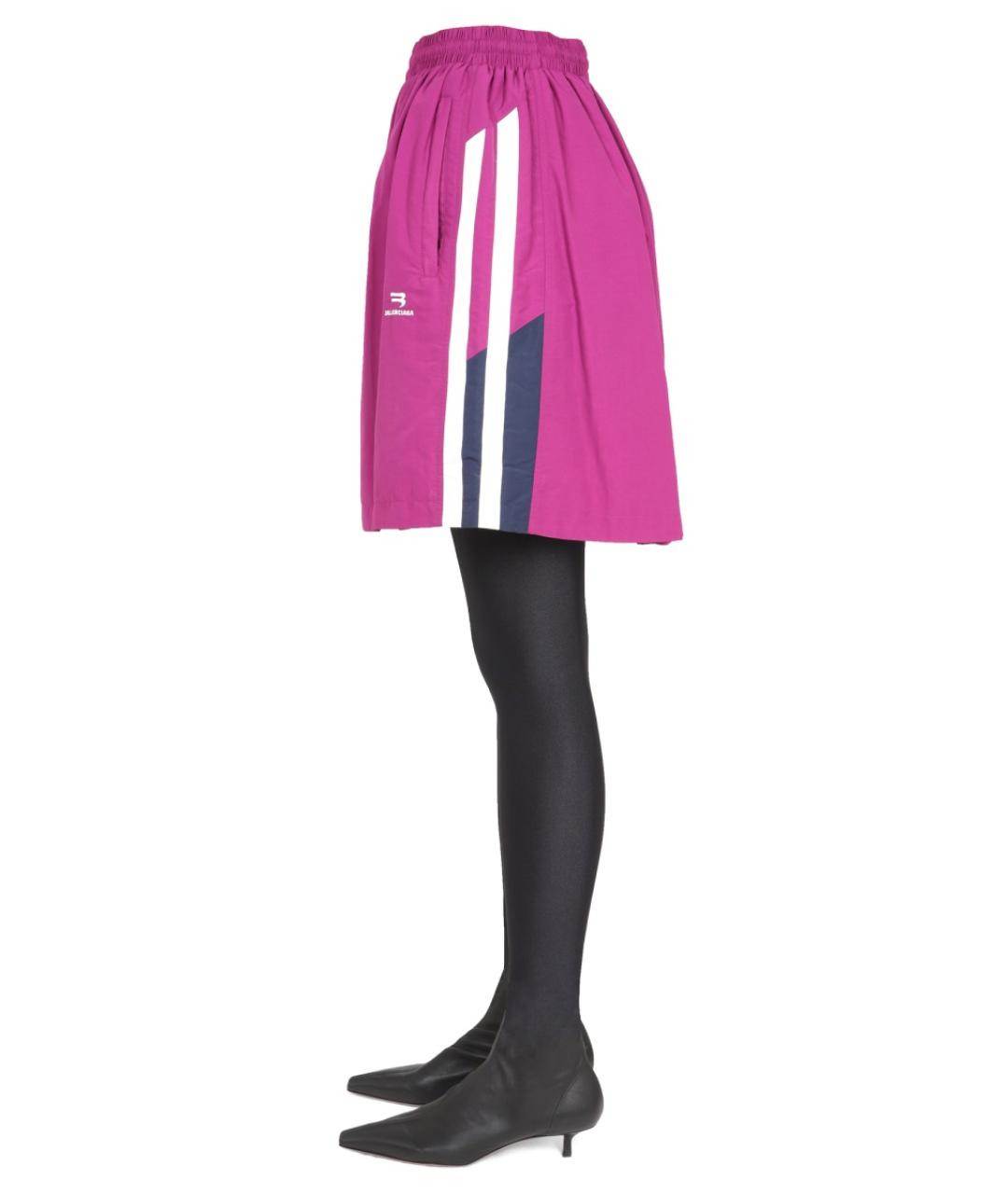 BALENCIAGA Фиолетовая юбка мини, фото 3