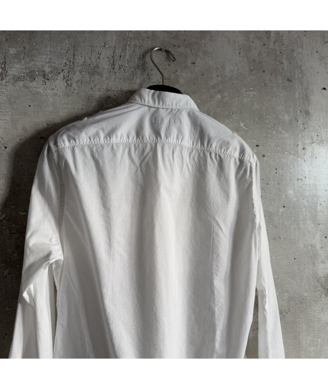 DOLCE&GABBANA Белая хлопковая кэжуал рубашка, фото 3