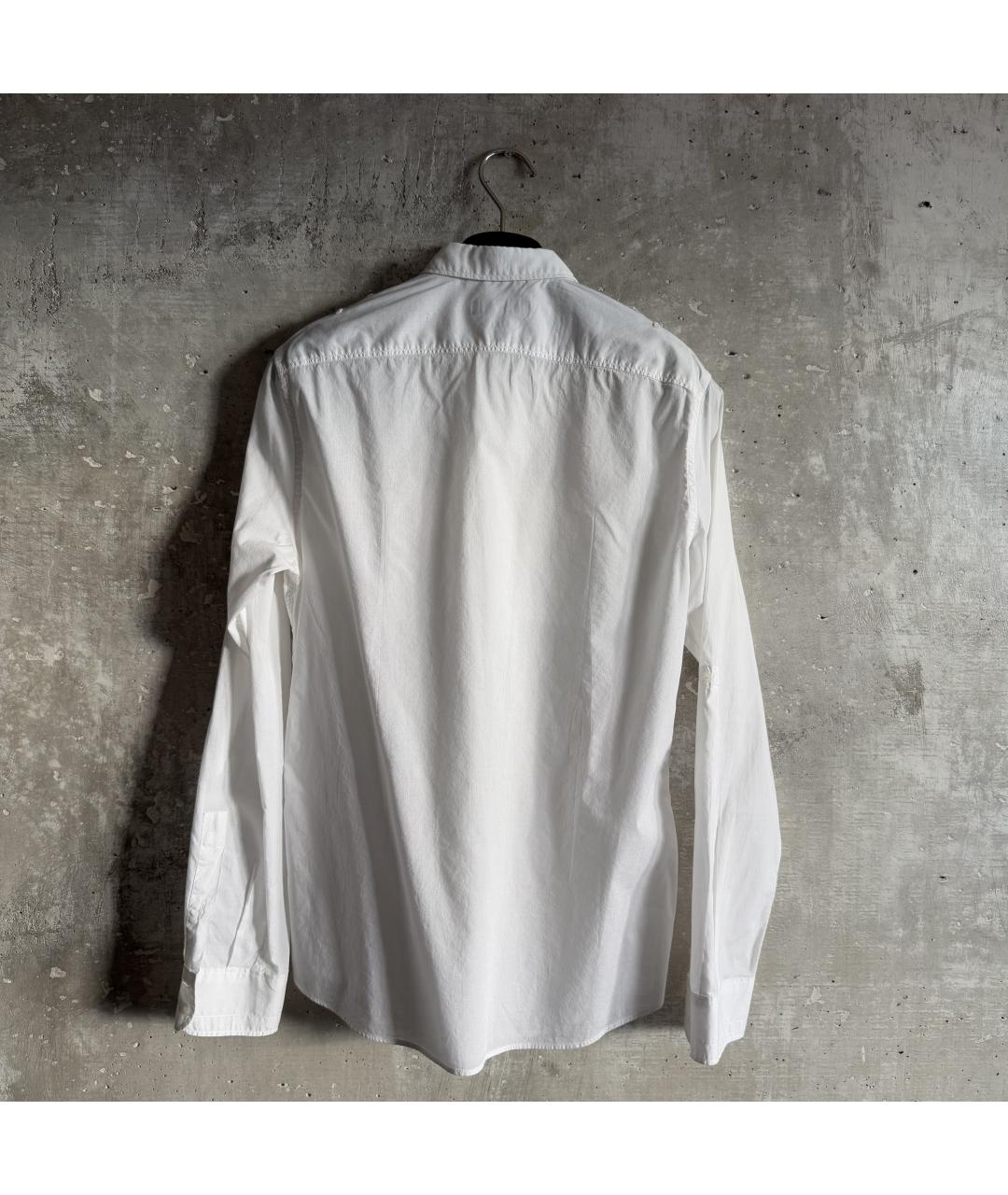 DOLCE&GABBANA Белая хлопковая кэжуал рубашка, фото 2