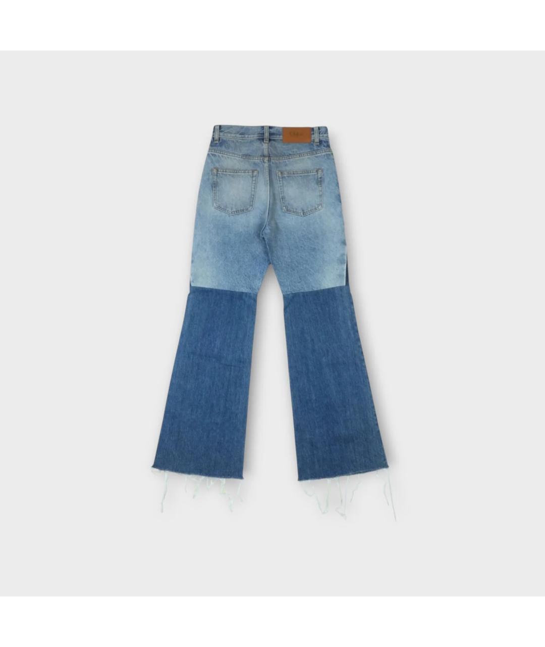 CHLOE Синие хлопковые прямые джинсы, фото 2