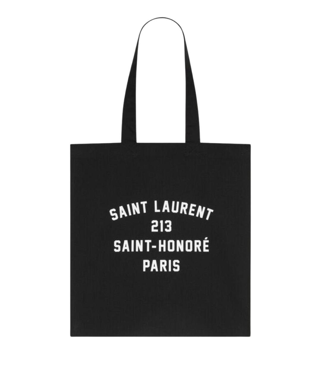 SAINT LAURENT Черная пляжная сумка, фото 1