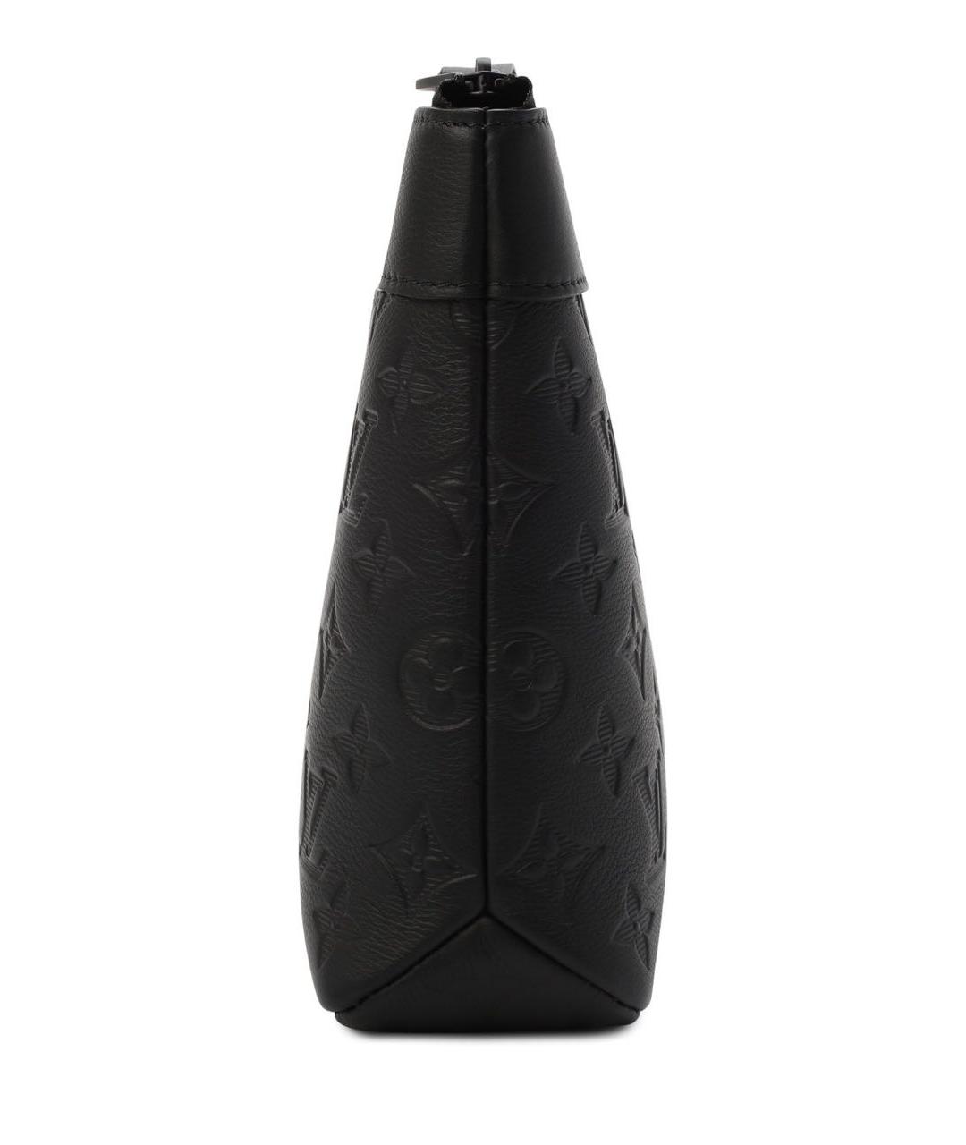 LOUIS VUITTON Черная кожаная барсетка, фото 4