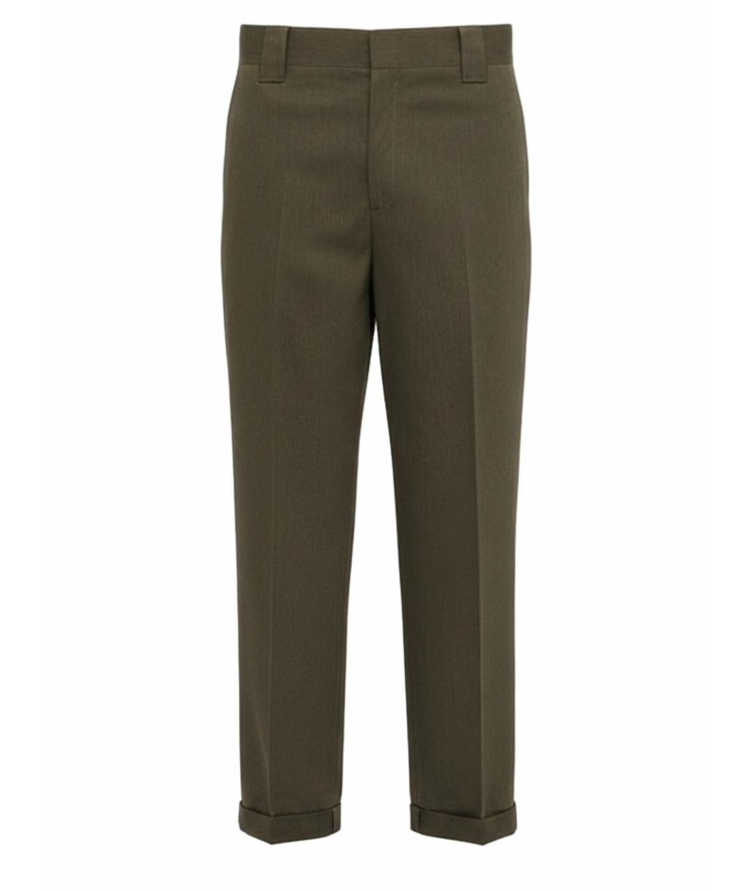 GOLDEN GOOSE DELUXE BRAND Хаки хлопковые повседневные брюки, фото 1