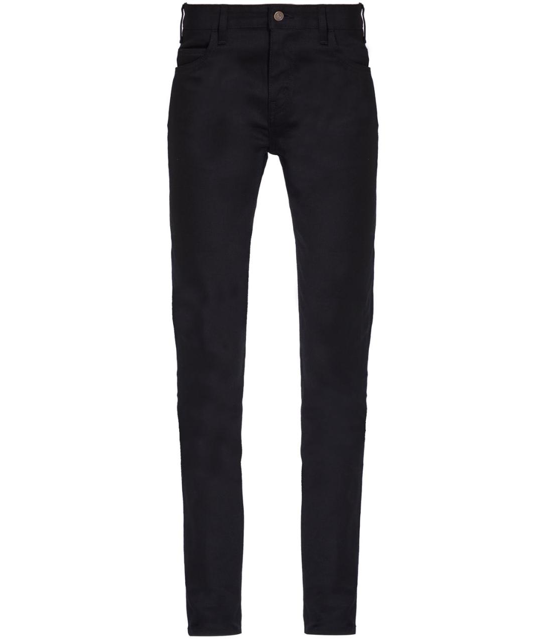 CELINE Черные хлопковые прямые джинсы, фото 1