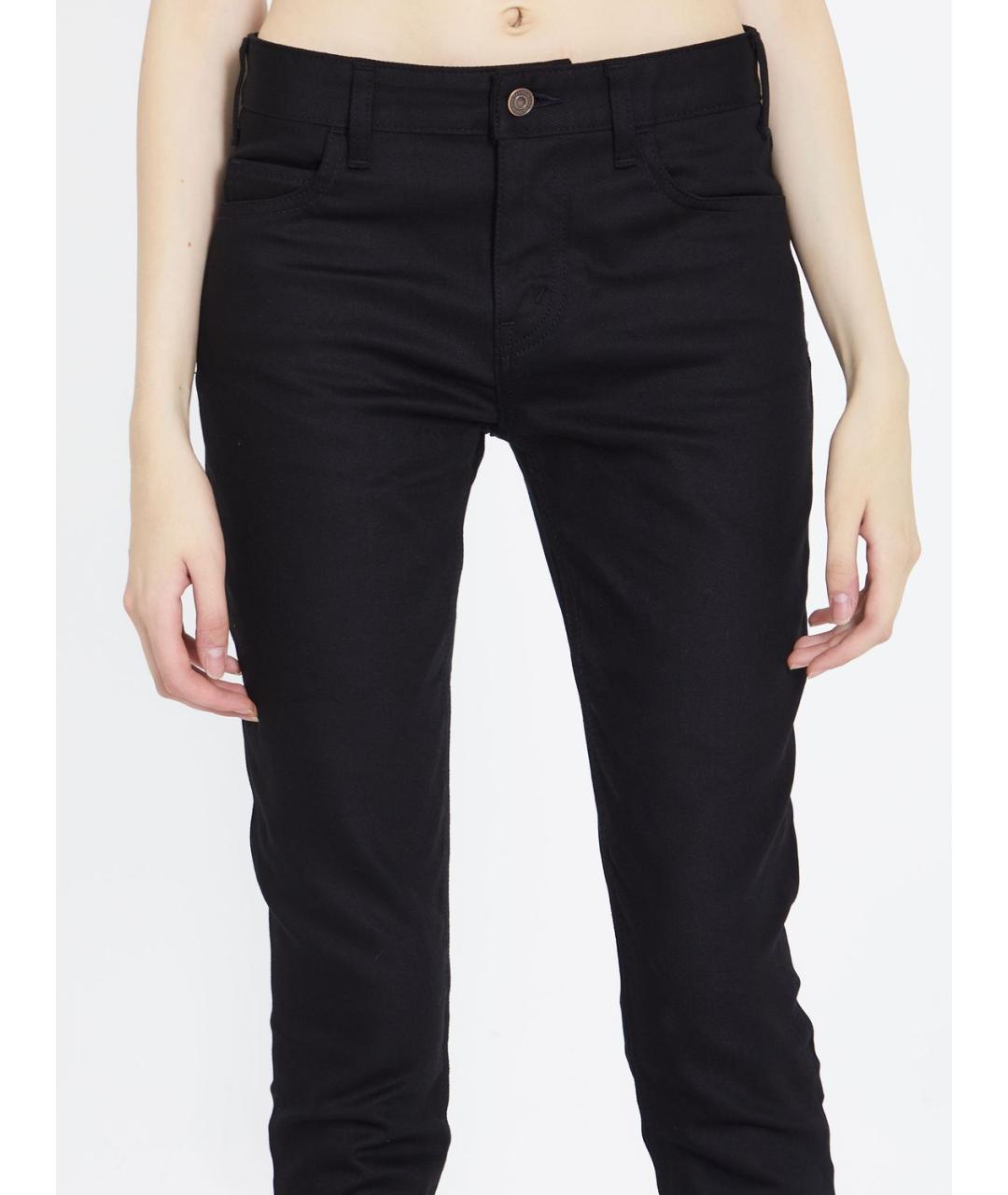 CELINE Черные хлопковые прямые джинсы, фото 4