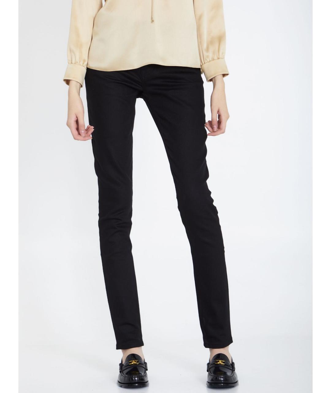 CELINE Черные хлопковые прямые джинсы, фото 2
