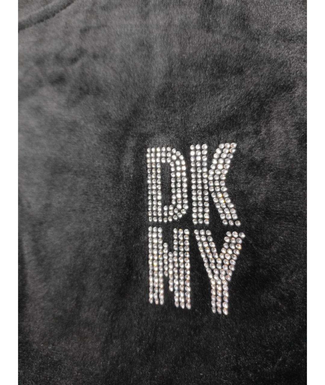 DKNY Черная полиэстеровая футболка, фото 4