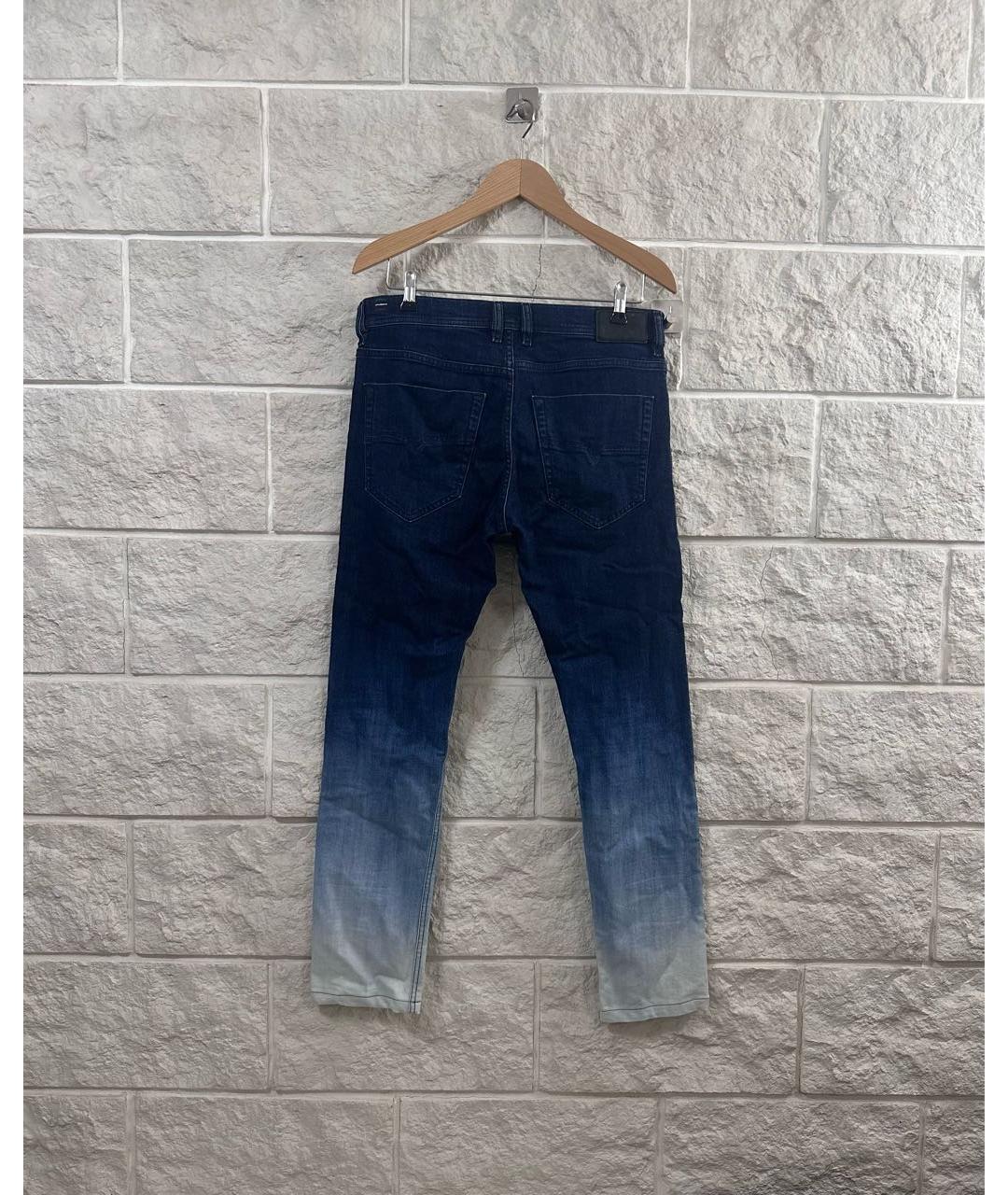 DIESEL Синие хлопковые джинсы скинни, фото 2