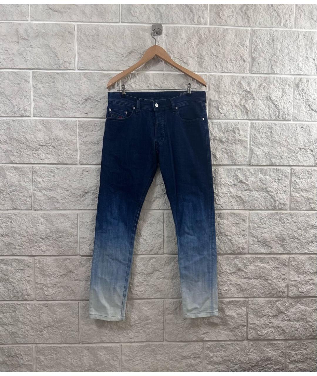 DIESEL Синие хлопковые джинсы скинни, фото 4