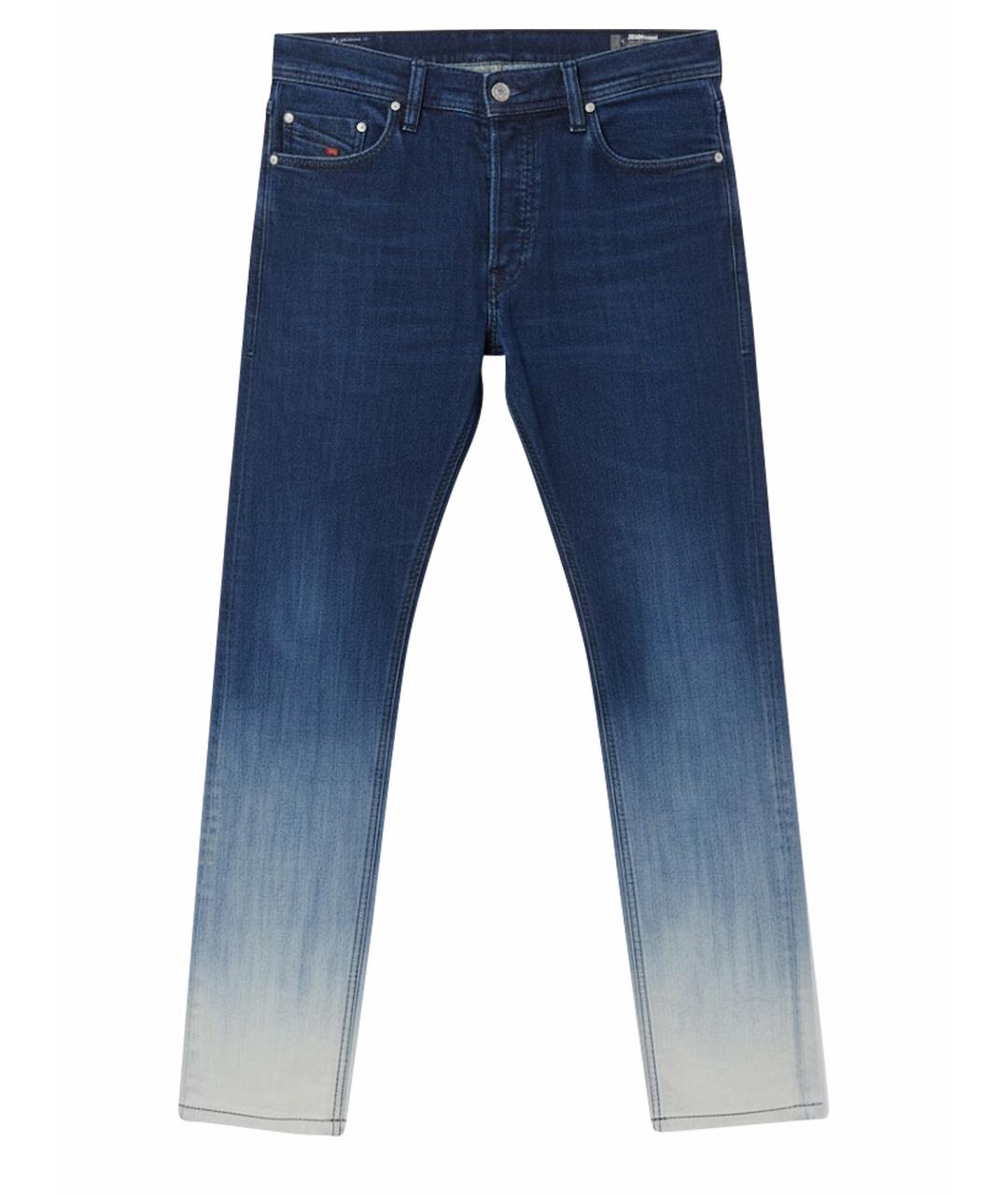 DIESEL Синие хлопковые джинсы скинни, фото 1