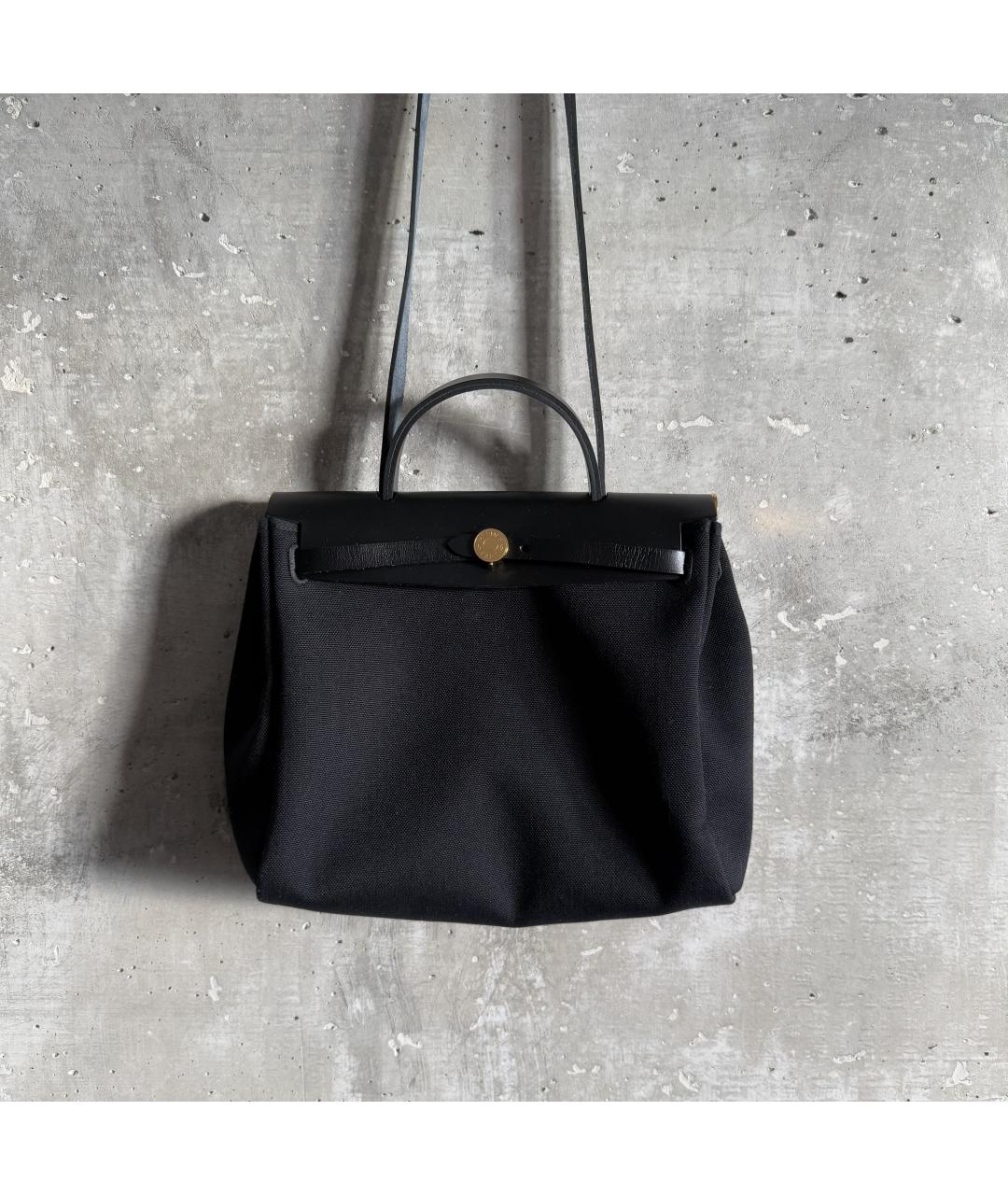 HERMES Черная сумка тоут, фото 2